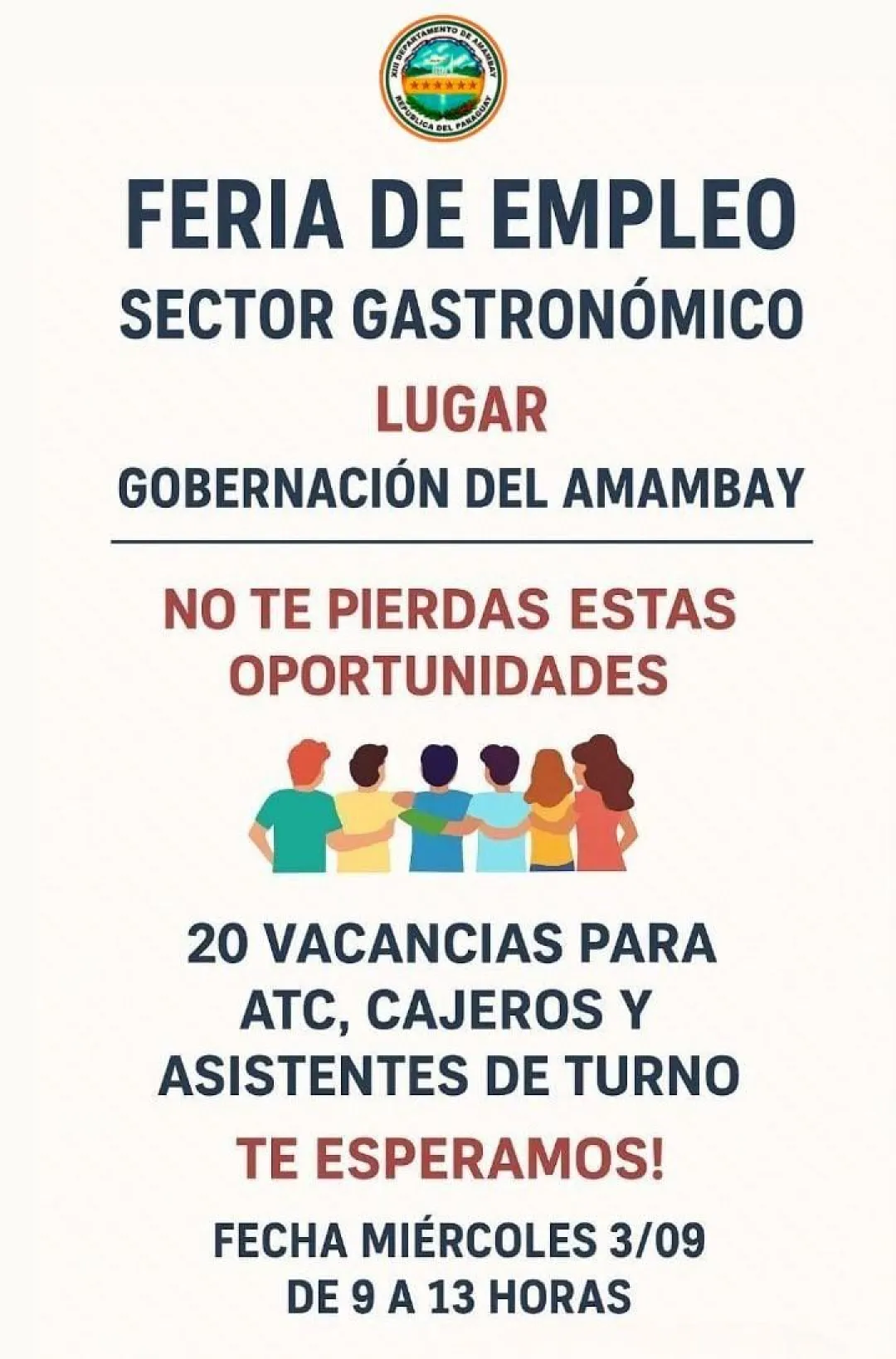 Feria de empleos en la Gobernación de Amambay atrae a gran cantidad de personas