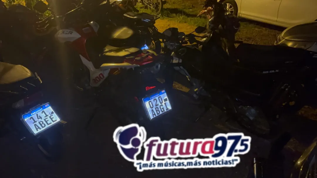 Conductores con alcotest positivo y motocicletas incautadas en control policial.