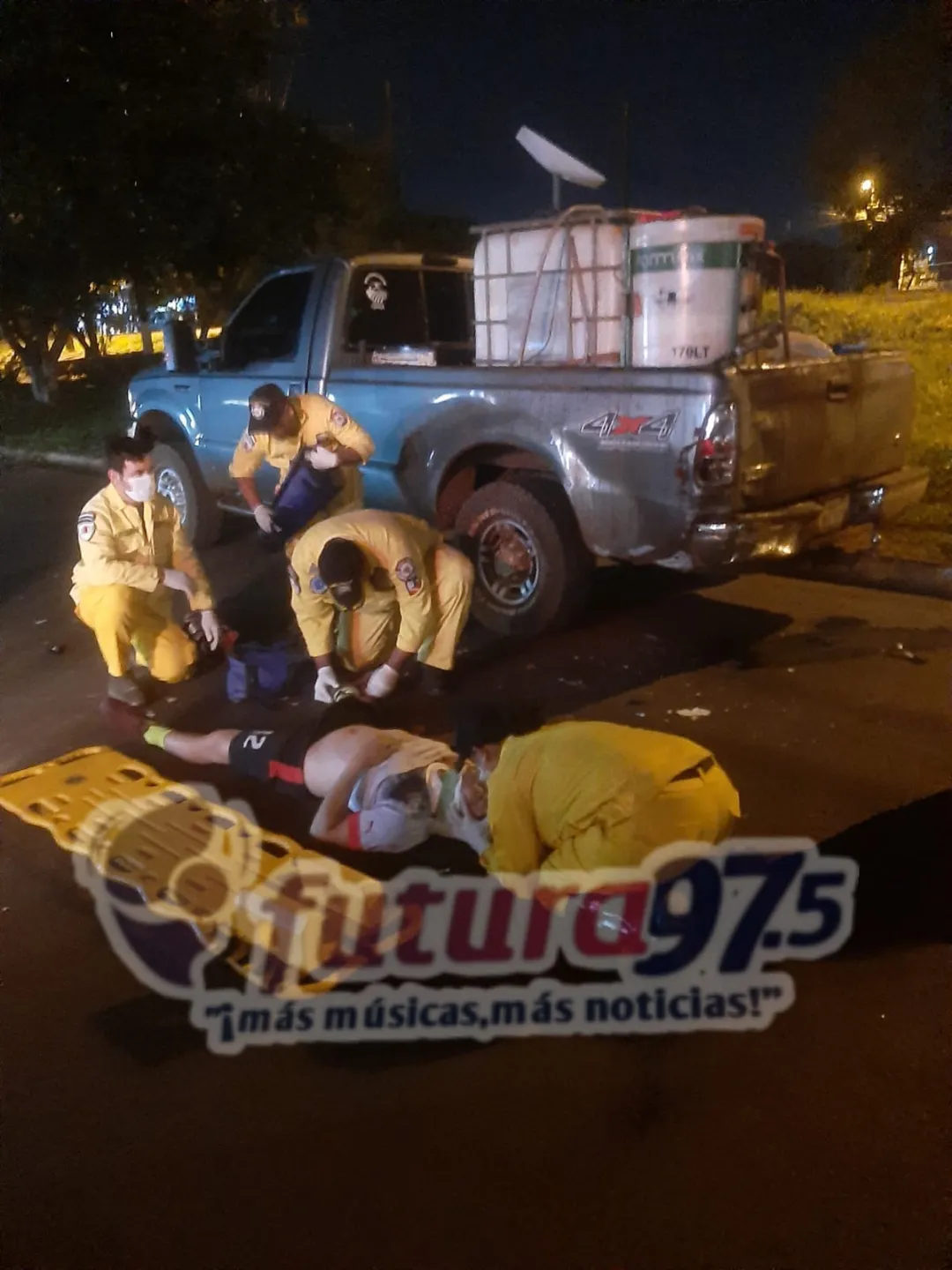 Hombre fallece tras chocar contra una camioneta estacionada en Pedro Juan Caballero