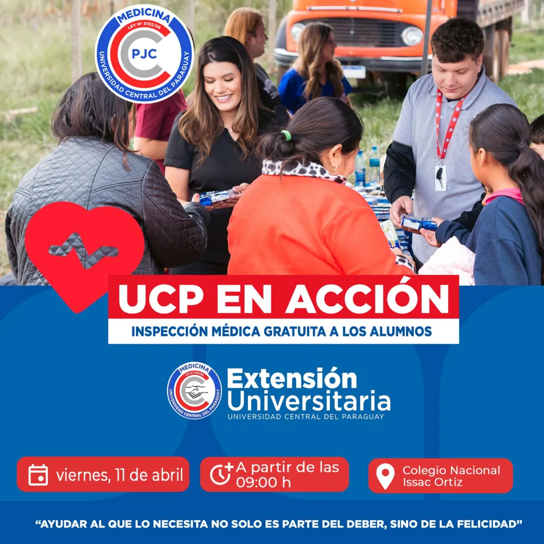 La UCP brindará atención médica gratuita a estudiantes del Colegio Nacional Isaac Ortiz