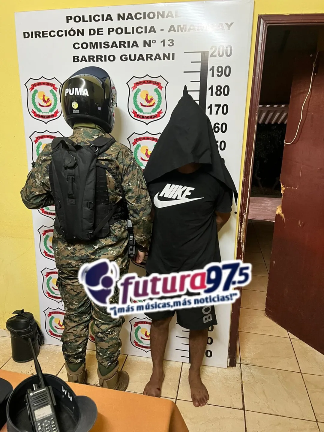Brasileño aprehendido tras persecución policial en el barrio Guaraní