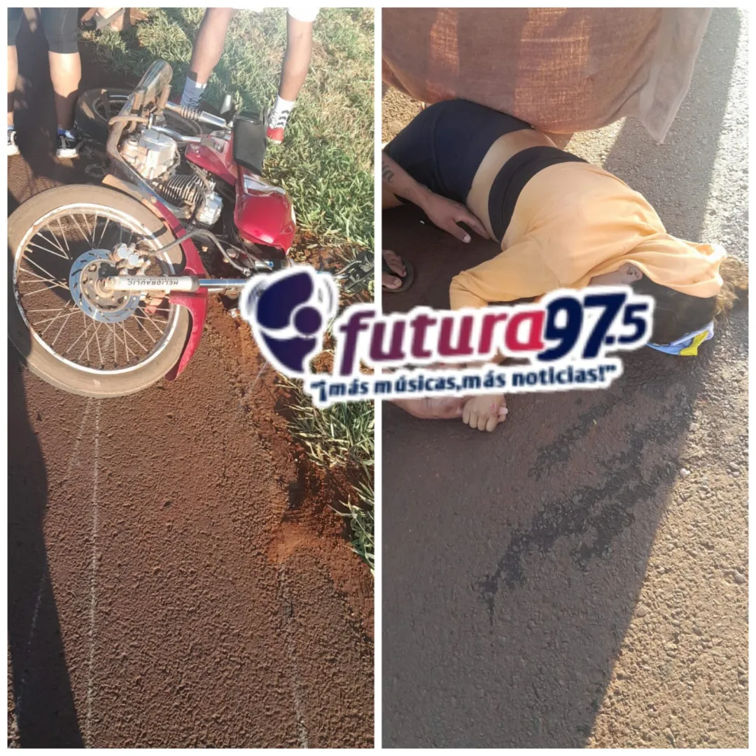 Automóvil embiste a motociclista y se da a la fuga sobre Ruta PY05