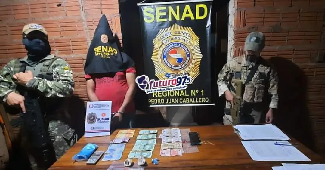 SENAD allana una vivienda y detiene a un joven por microtráfico en Pedro Juan Caballero