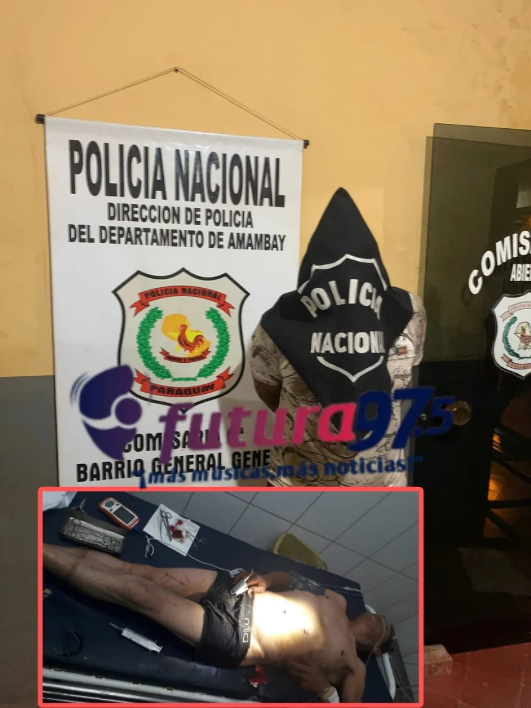 Detenido por herir con arma blanca a un hombre en el Asentamiento San Lorenzo.