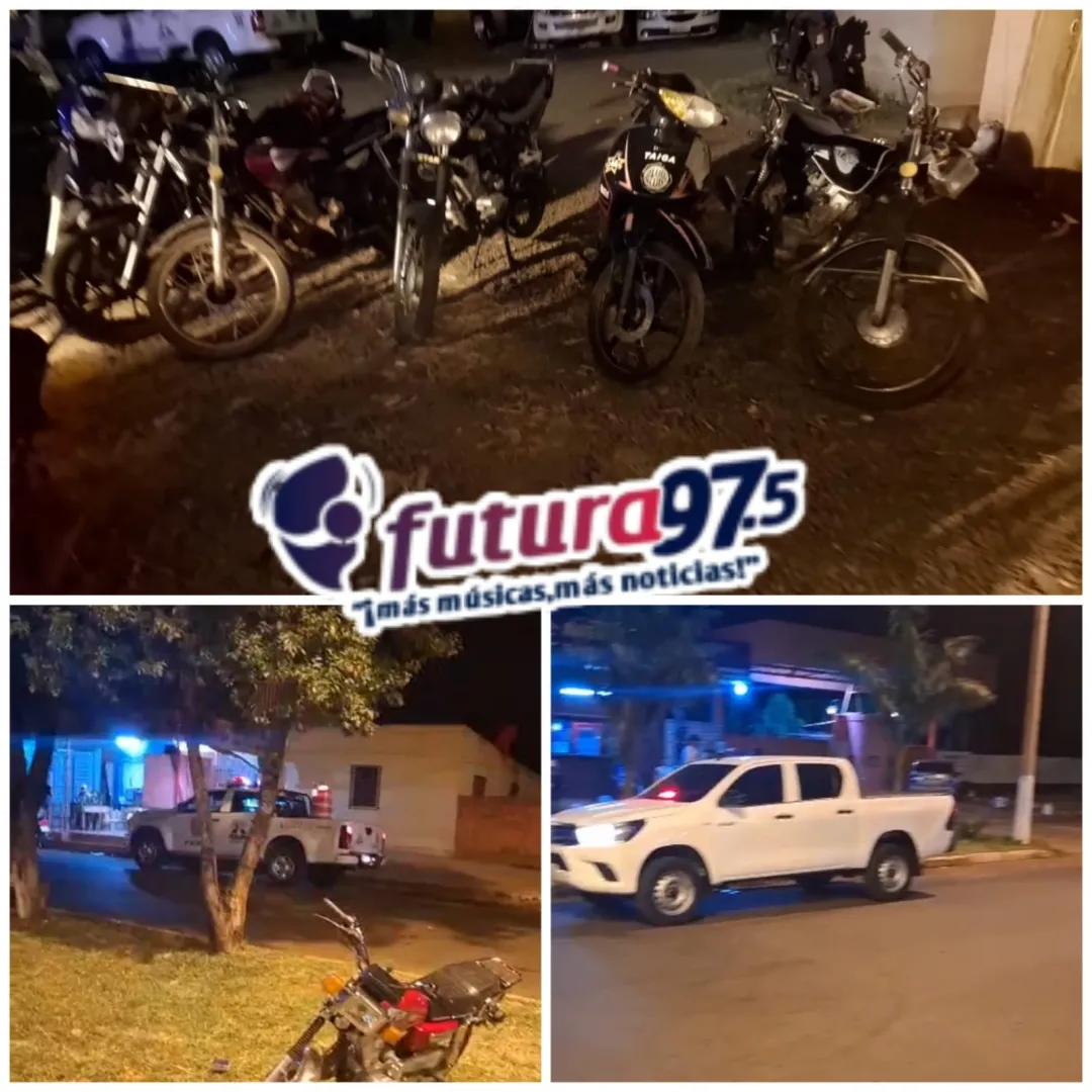 Operativo Año Paha: Detenidos y varias motocicletas incautadas durante control polícial.