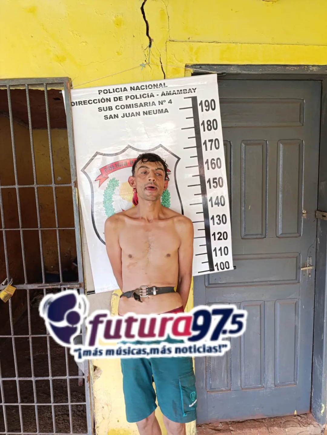 Hombre adicto provoca disturbio y amenazó con quitarse la vida en San Juan Neuman