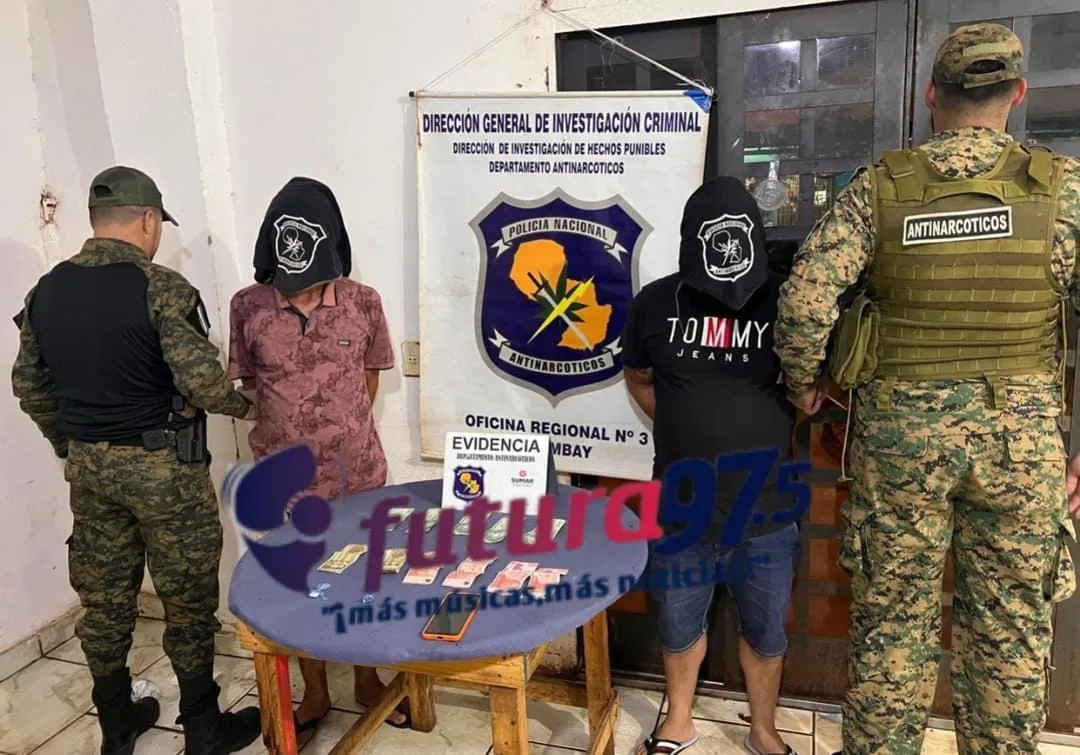 Dos detenidos e incautación de drogas y otros elementos en operativo en el Barrio San Gerardo