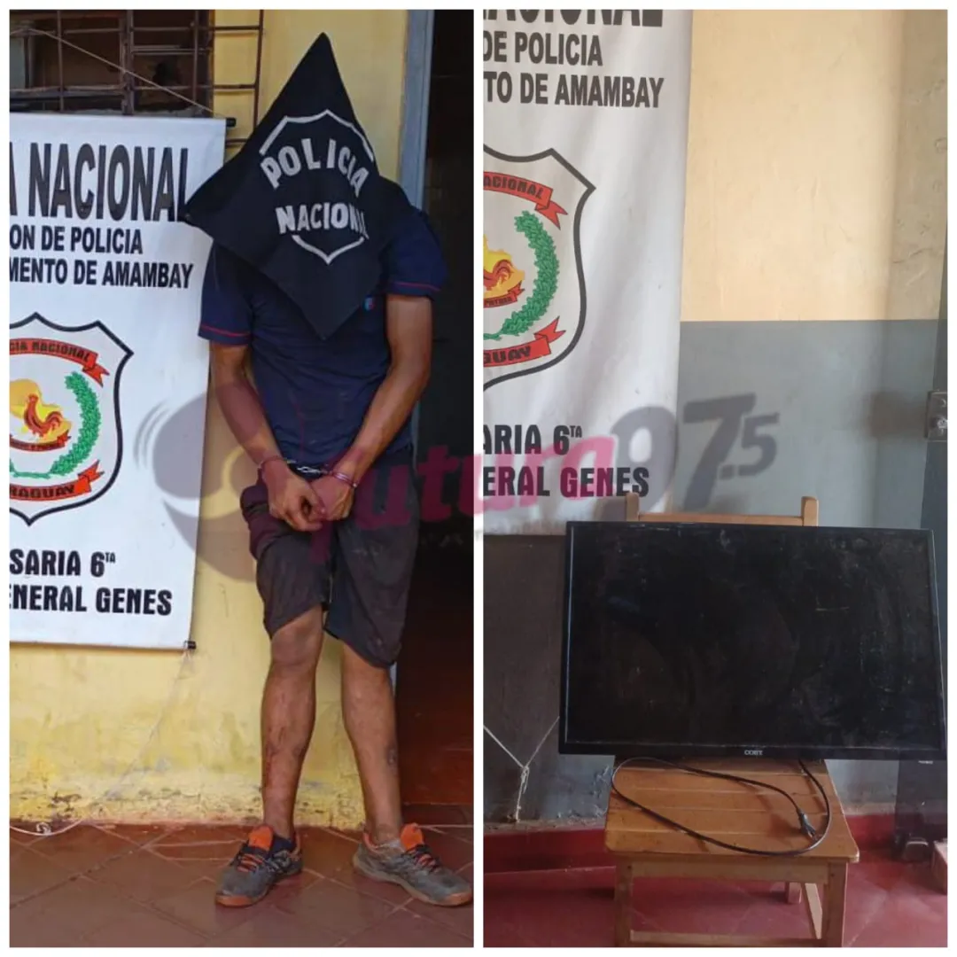Joven aprehendido por hurto domiciliario en la Fracción San José