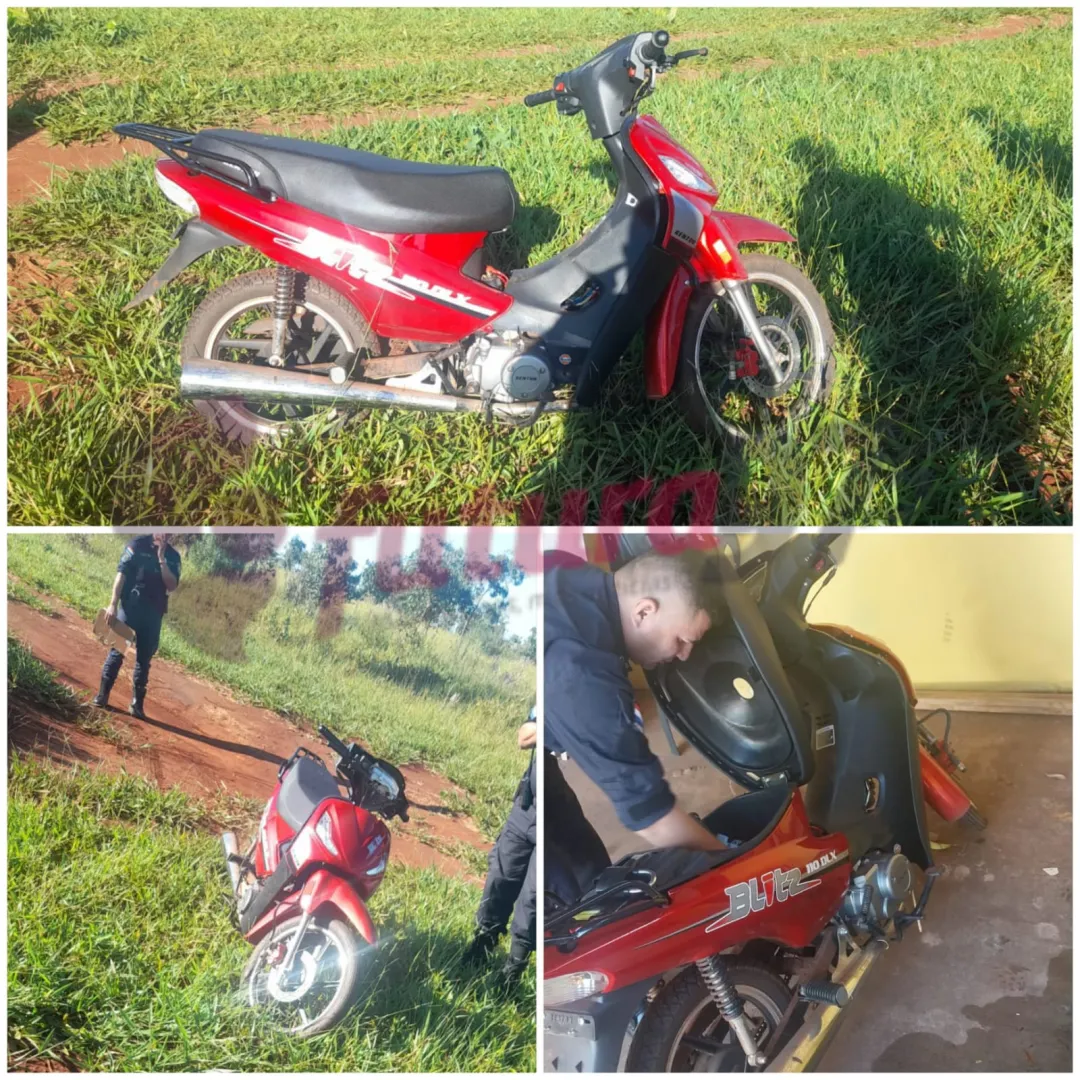 Recuperan motocicleta hurtada del Hospital Regional de PJC