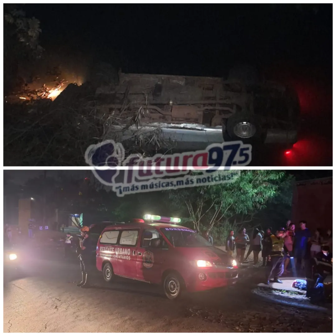Vehículo pierde el control y cae en arroyo en Pedro Juan Caballero