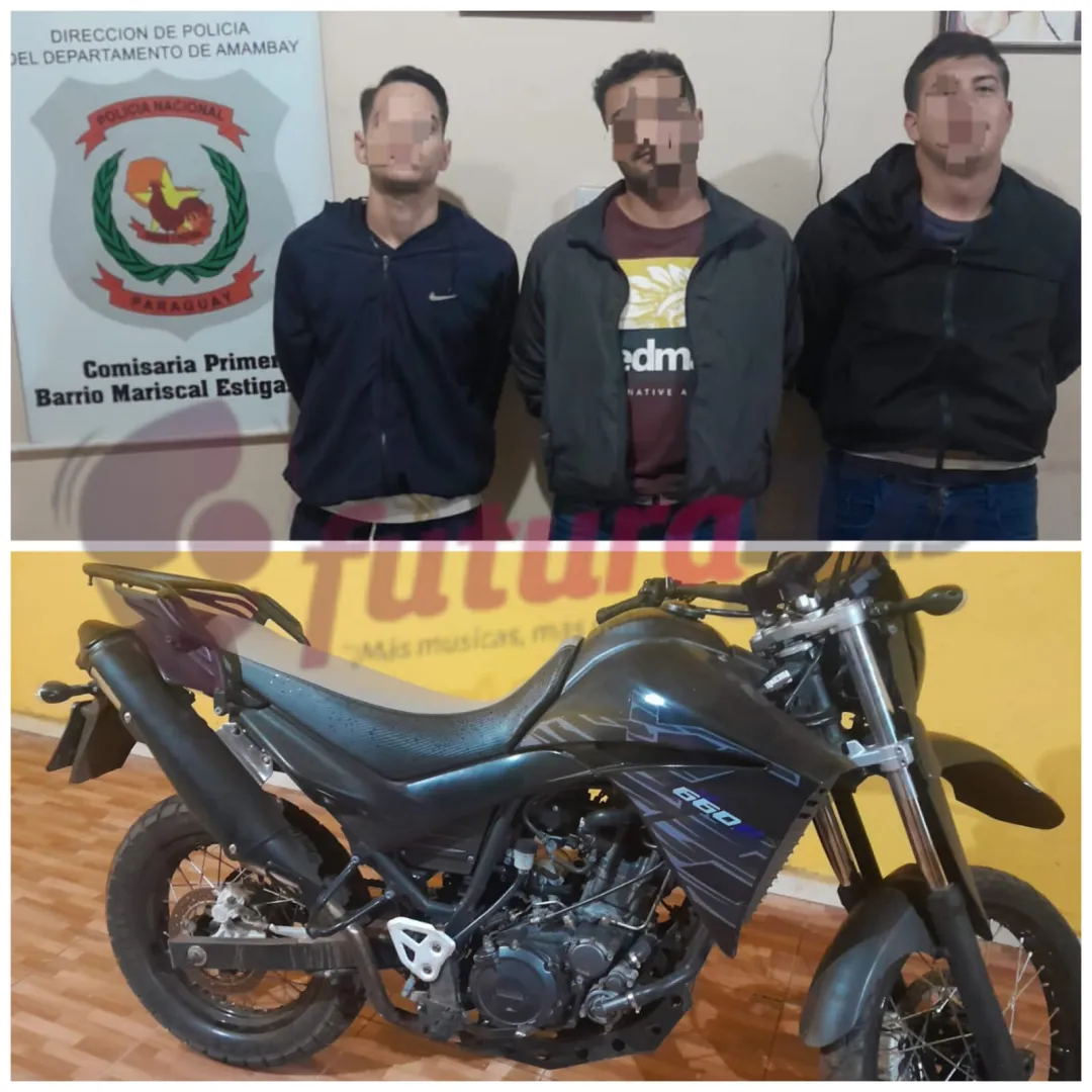 Tres aprehendidos y dos motocicletas incautadas por falta de documentación