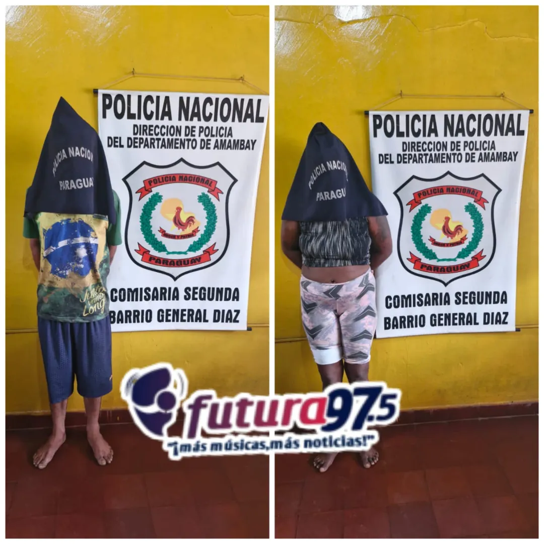 Aprehenden a dos personas por hurtar billetera del interior de un auto