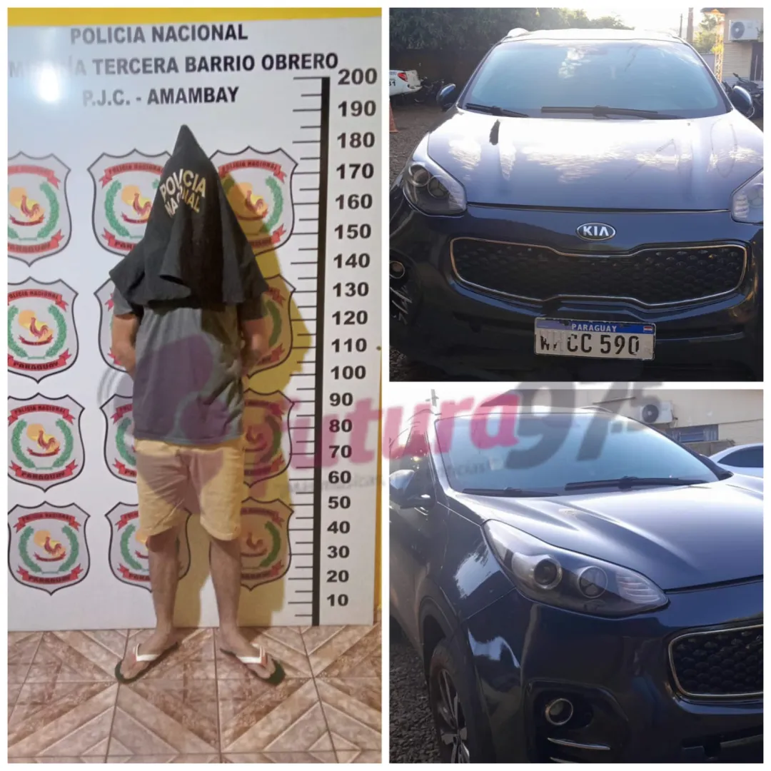 Dos jóvenes aprehendidos tras una persecución policial en la Ruta PY 05