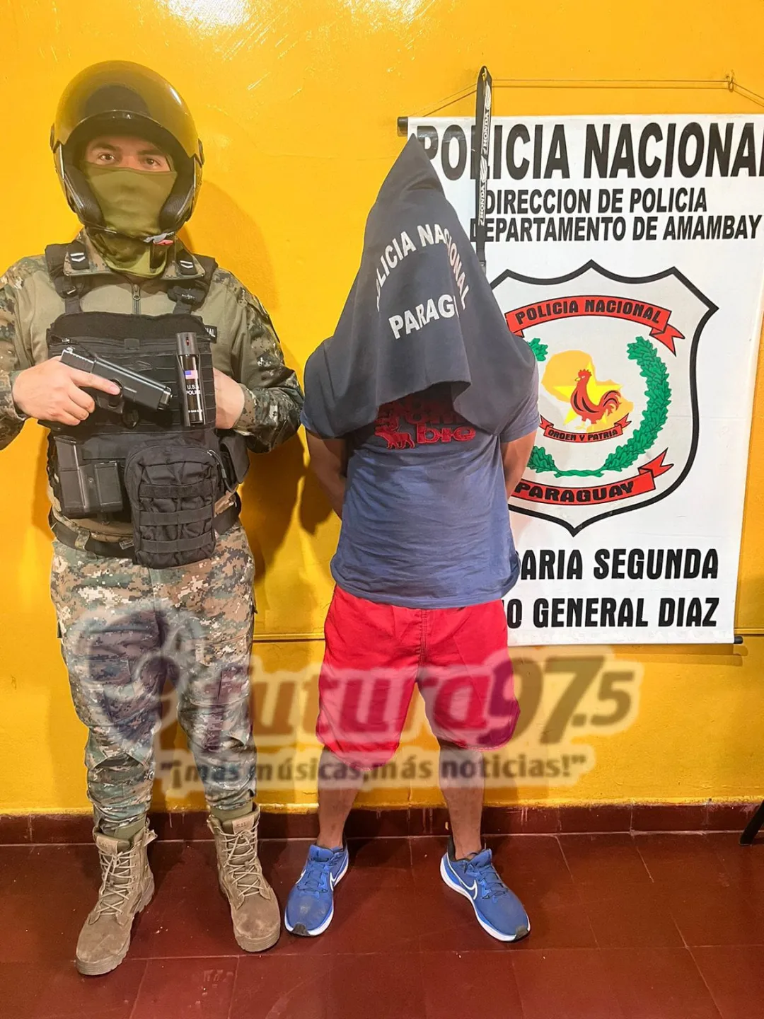 Detenido en el Barrio General Díaz por poseer orden de captura por robo agravado