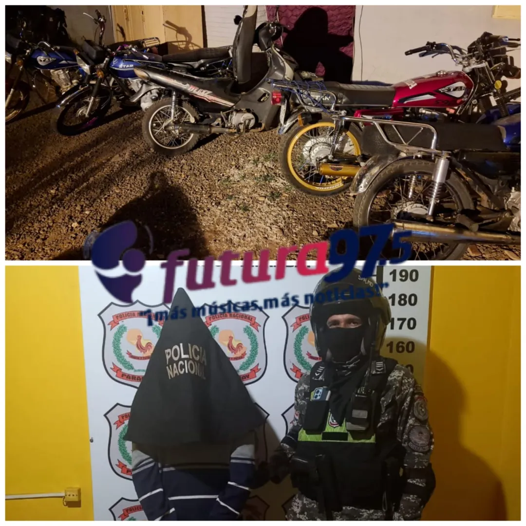 Control policial en Av. Fernando de la Mora: Aprehensión y motocicletas incautadas en poder de menores.