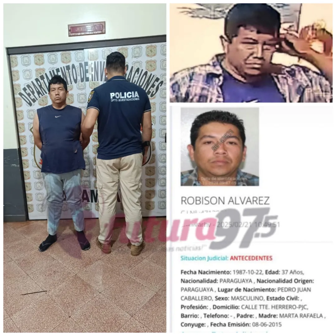 Policía detiene nuevamente a reconocido delincuente por el hurto de una motocicleta en Pedro Juan Caballero