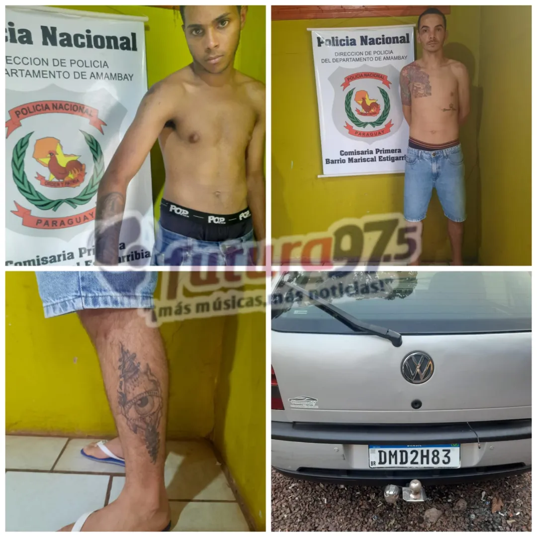 Dos brasileros aprehendidos tras persecución policial en la línea internacional