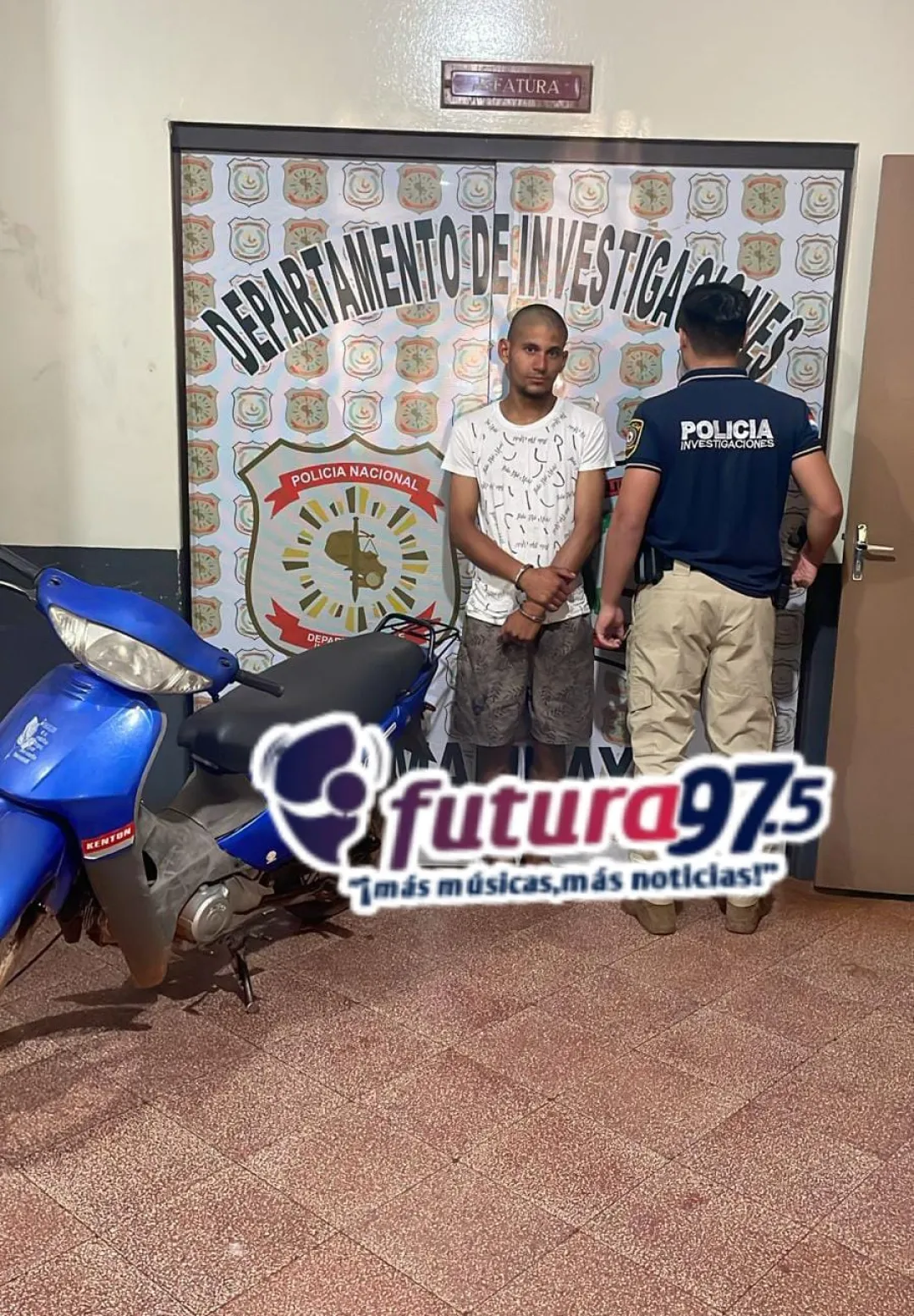 Brasileño aprehendido en el Barrio Jardín Aurora con motocicleta hurtada