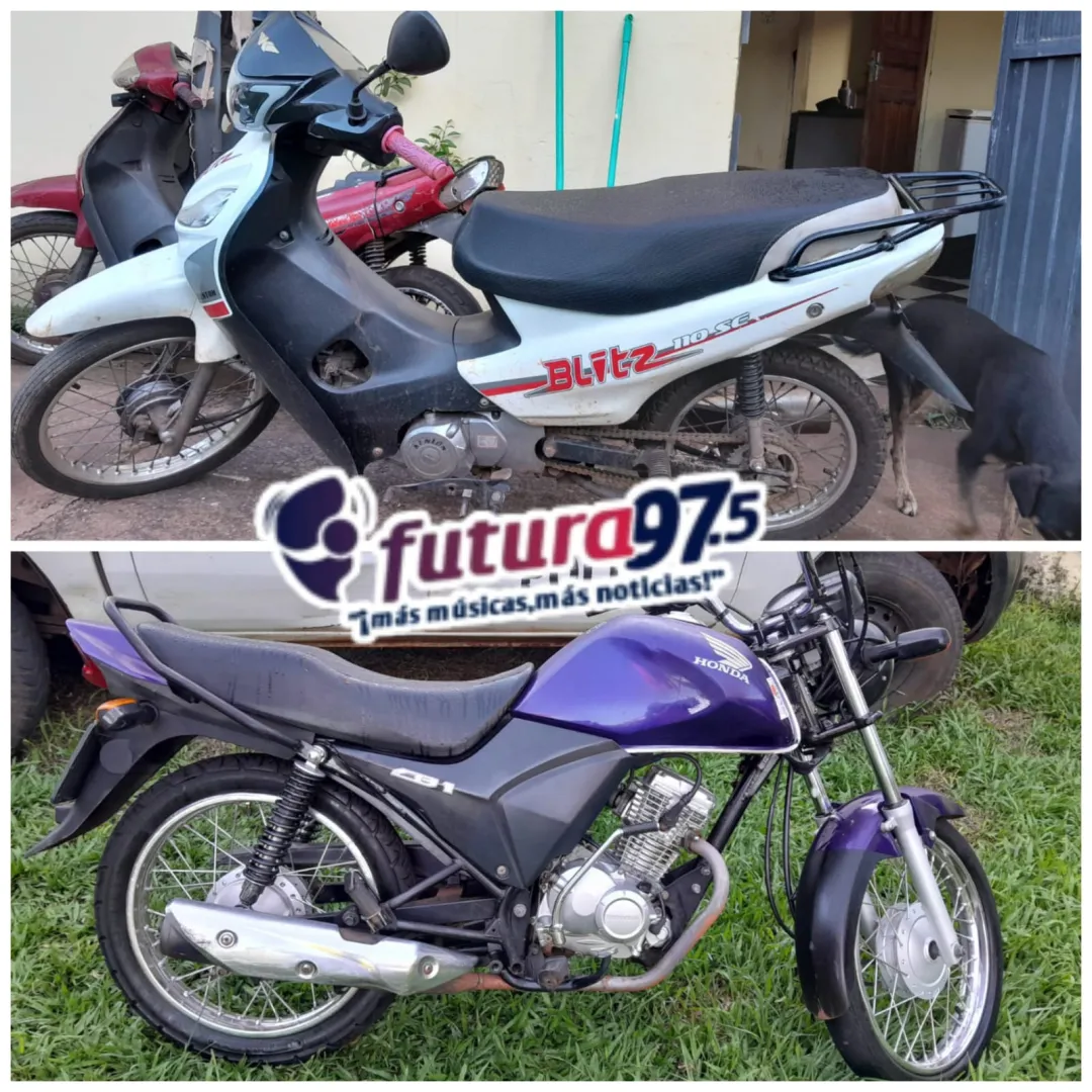 Policía recupera dos motocicletas robadas en distintos operativos