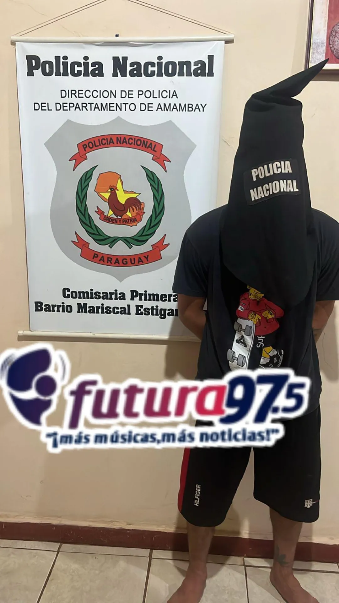 Joven es aprehendido en Barrio Bernardino Caballero por apropiación de motocicleta