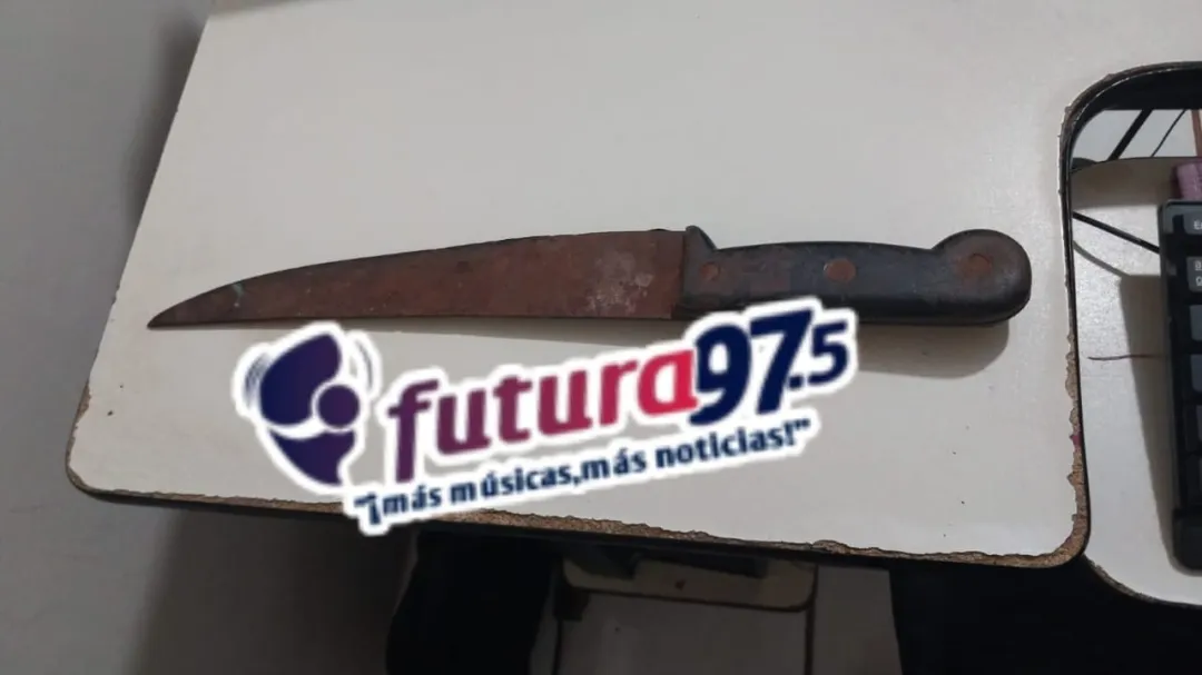 Aprehenden a un hombre por violencia familiar y portar un machetillo en el asentamiento 30 de Enero