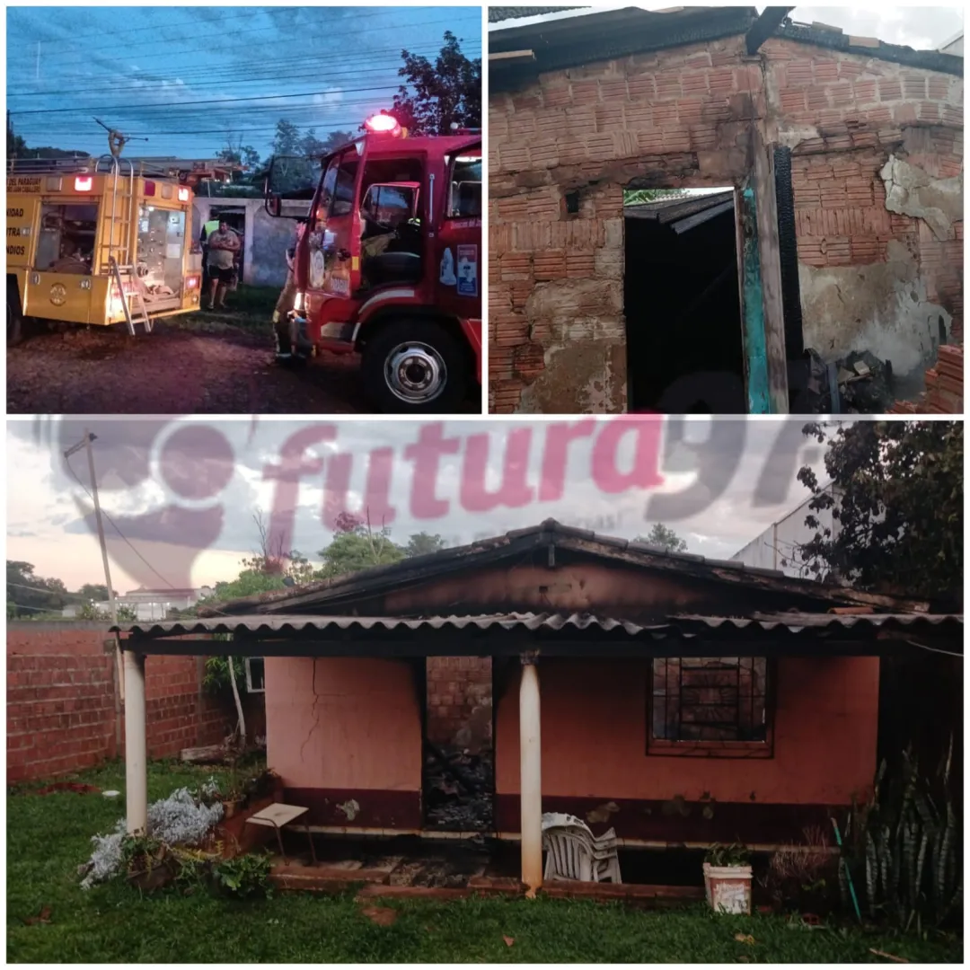 Incendio de vivienda en Pedro Juan Caballero deja pérdidas materiales