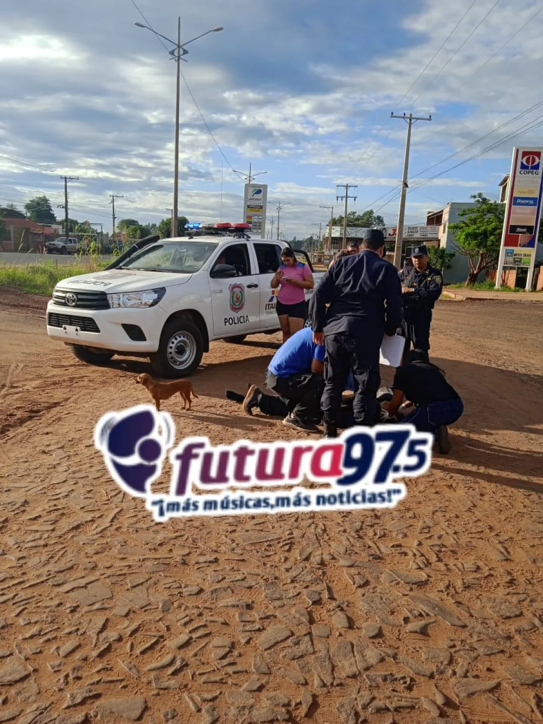 Choque de motocicletas deja a un menor herido; el otro conductor se da a la fuga