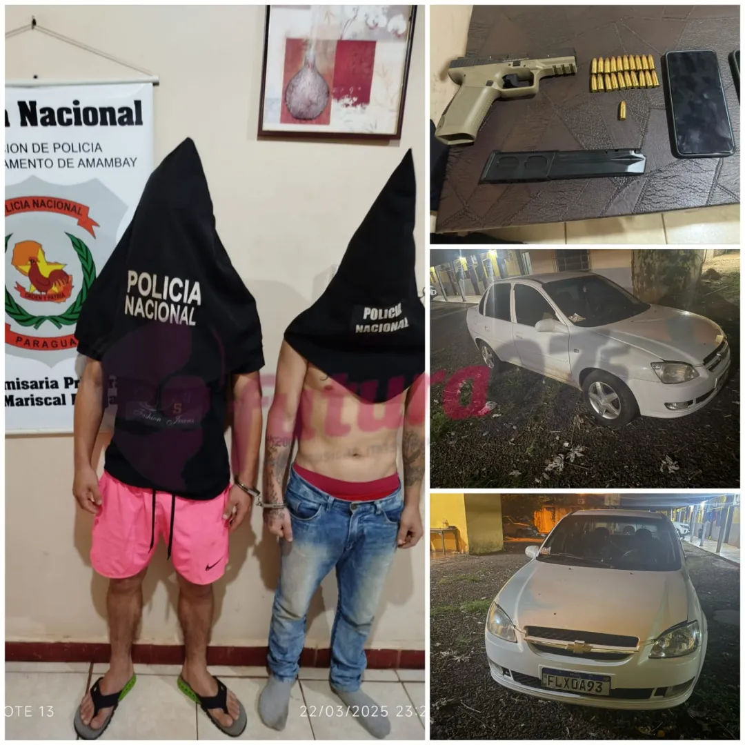 Dos brasileños aprehendidos por intento de asalto en la Línea Internacional