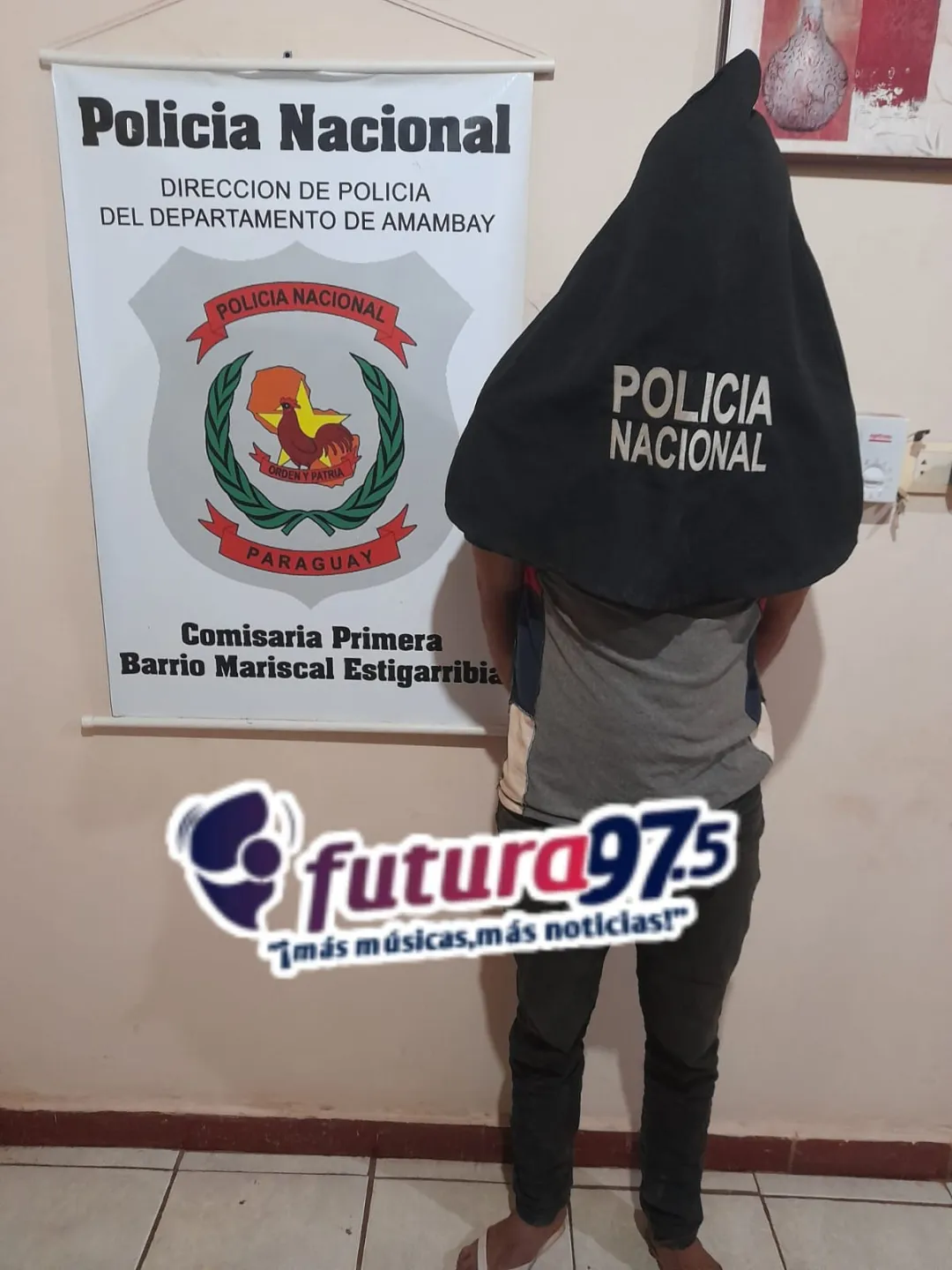 Hombre aprehendido por maltrato a su madre en el barrio Bernardino Caballero