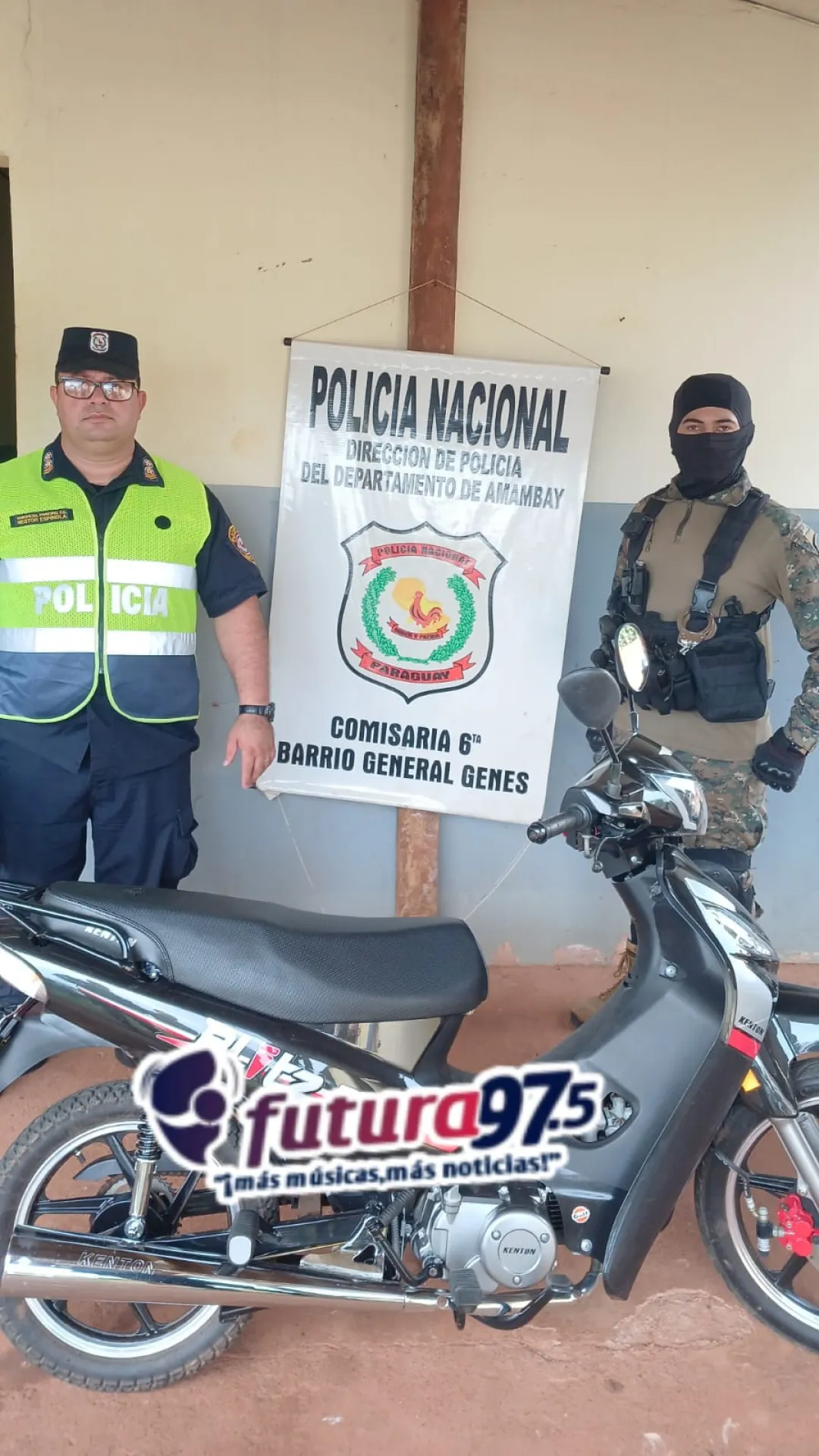 Recuperan motocicleta robada a joven en el Barrio Bernardino Caballero